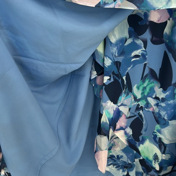 Soft Surroundings Ashlyn Maxi Dress in Blue and Purple Floral. NWT - Picture 9 of 12